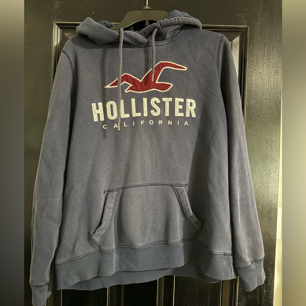 Hollister Blue hooded sweatshirt women’s large